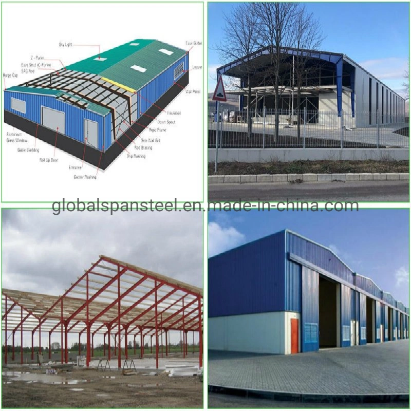 Best Cheaper Prefabricated Steel Building Low-Cost Light Frame Steel Construction Used on Workshop /Hangar/Cowshed for Sale