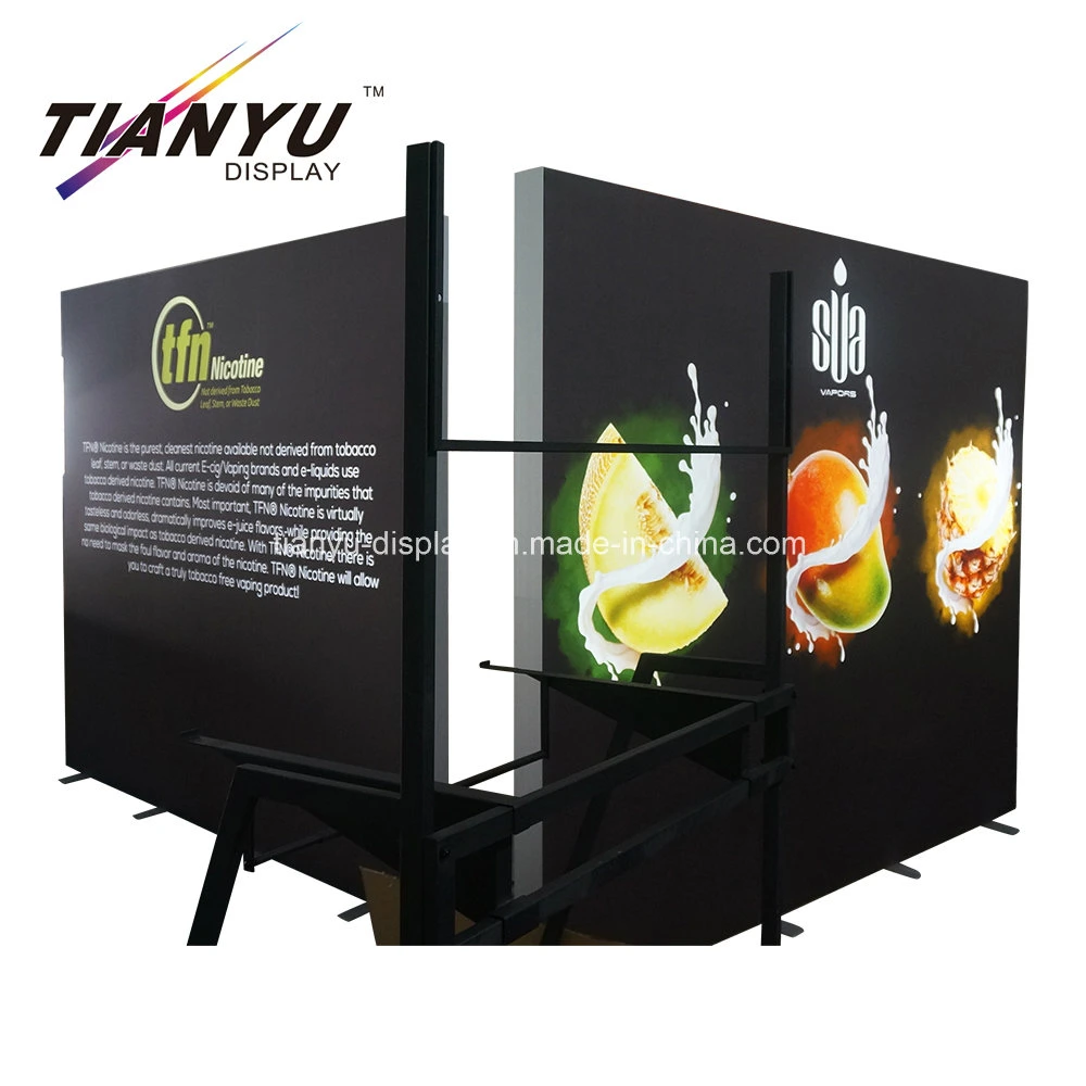 Design Modular Glossy Trade Show Expo Booth and Manufacture Customized