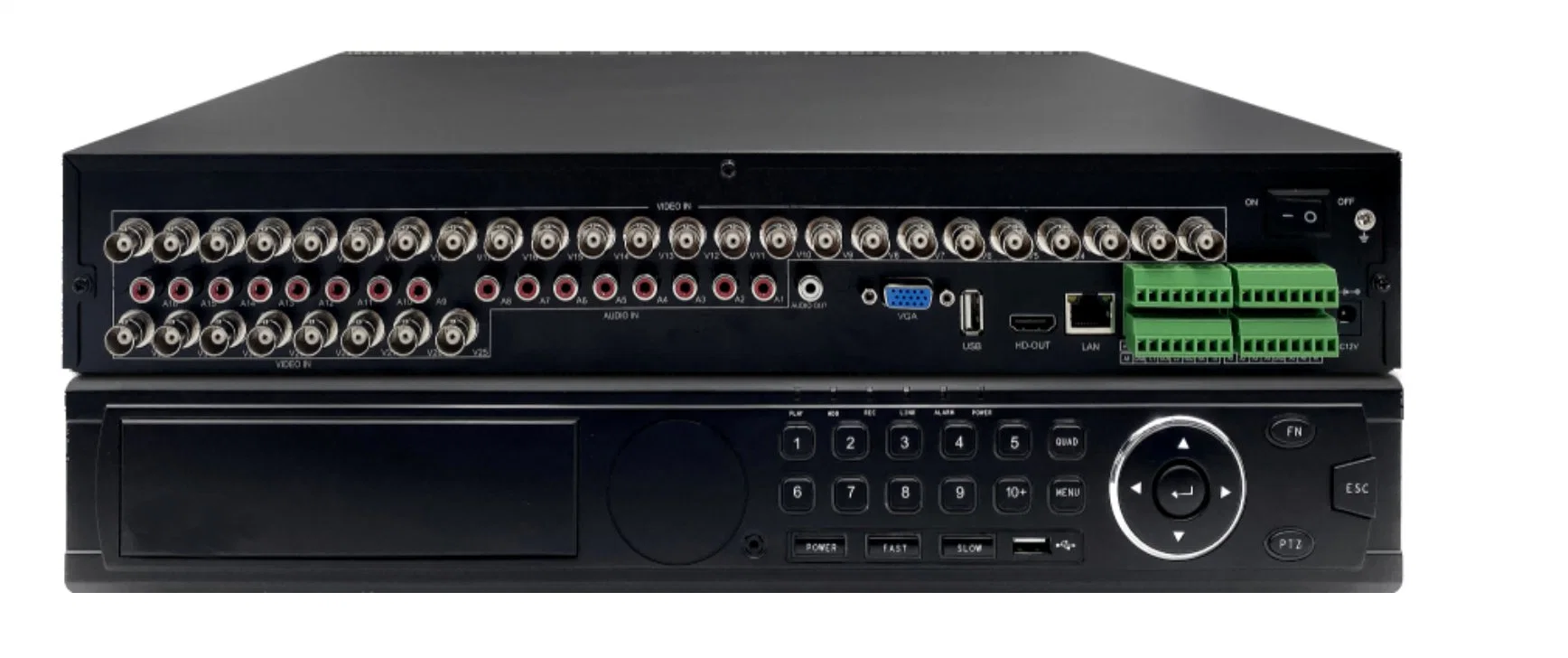 Factory OEM 32 Channel Analog CCTV Hybrid Ahd HD DVR with 4 HDD