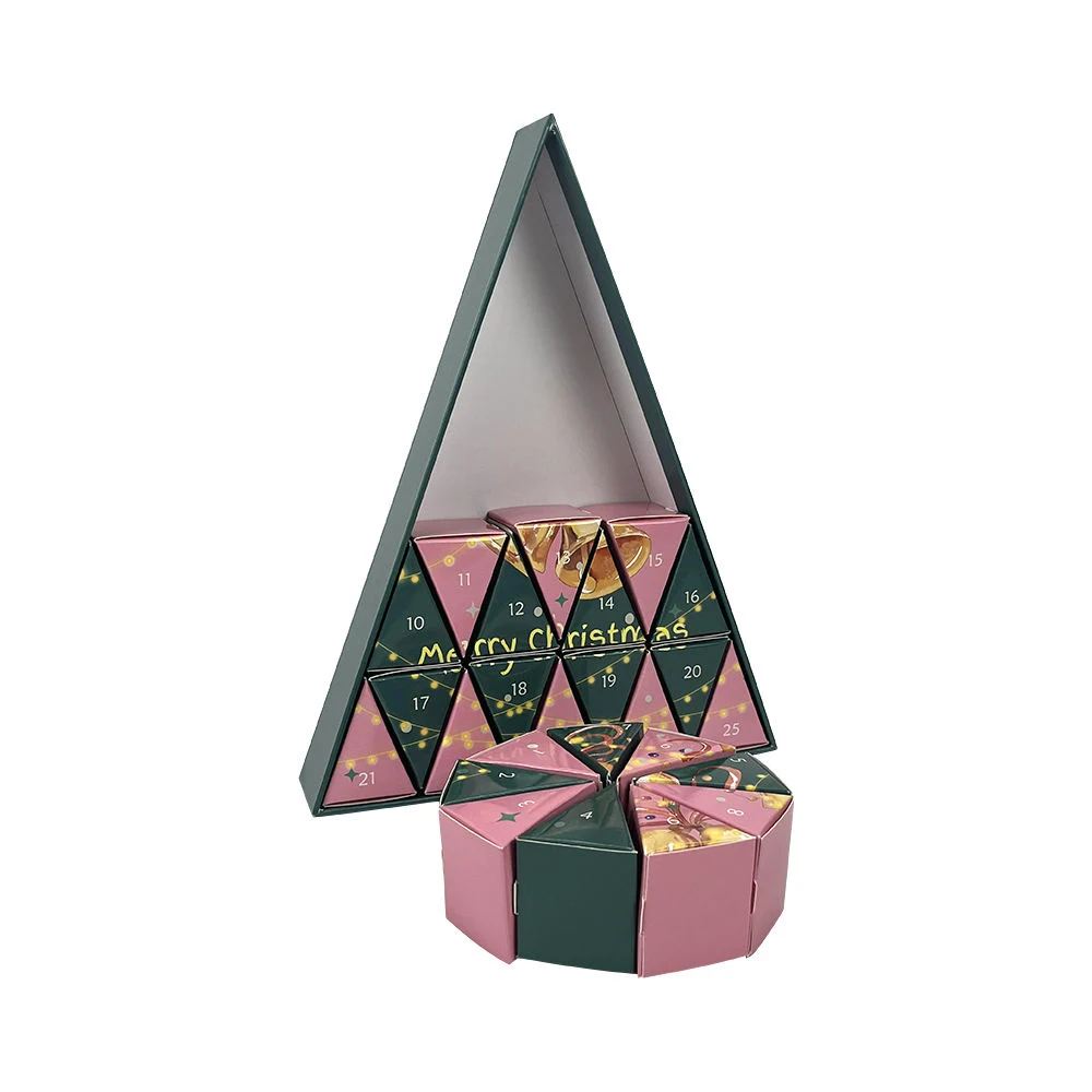 Triangle 24 Days Blank Empty Advent Calendar Christmas Countdown Advent Calendar Packaging Box Tea 2023 Advent Calendar Box