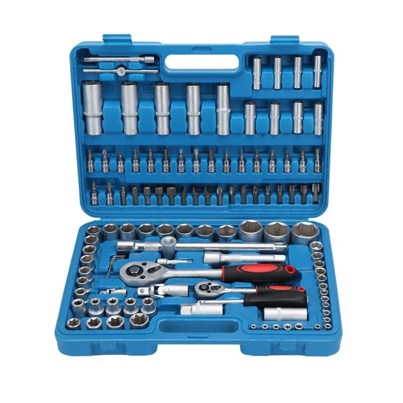 108PC Ratchet Wrench Set Auto Repair Auto Home Hardware Tools Manufacturers Direct 108 Pieces of Sleeve Set