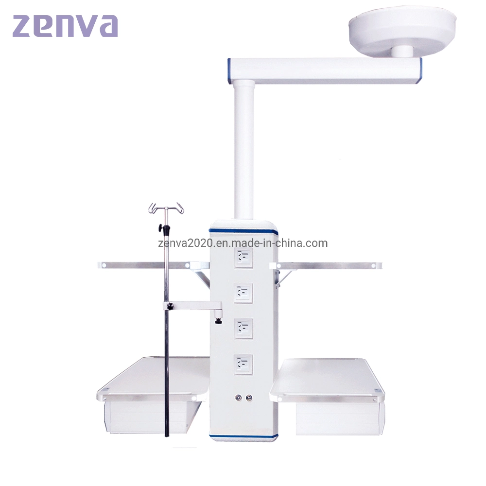 Braços duplo equipamento médico de Teto sala cirúrgica teatro de funcionamento eléctrico de aço UTI pendente de padrão de gás