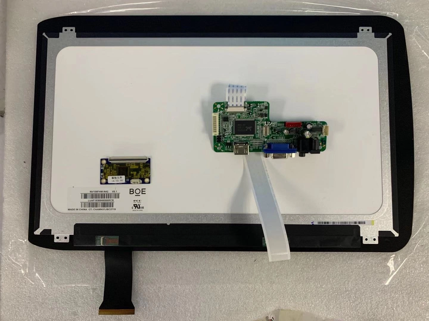 SKD CKD CBU 18.5 Inch 16:9 IPS TFT LCD 1920*1080 FHD Kiosk Monitor Display Module Optical Bonded on Multi Touch Panel Touchscreen with Sensitive Response Sensor