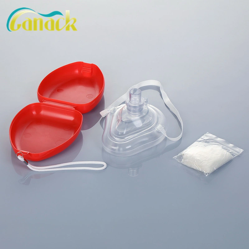 Masque jetable en PVC CPR Jeu de sauvetage avec la FDA