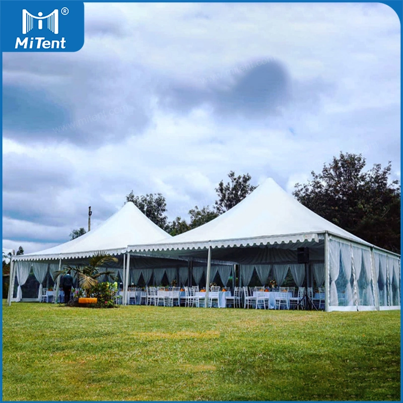 10X10m Bline Pagoda Tentes de mariage en aluminium pour fête en plein air.