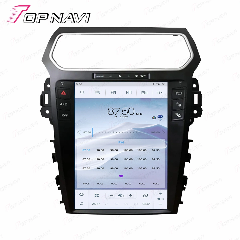 Android tactile plein écran vidéo électronique pour Ford Explorer 2011 2012 2013 2014 2015 2016 4+64GO GPS voiture caméra arrière sans fil View Multimedia Player