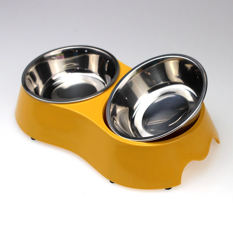 Double Melamine Pet Food Water Feeder Pet Food Bowl