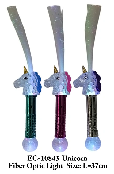 Evening Glow Unicorn Wand Unicorn Fiber Optic Light Novelty Toy