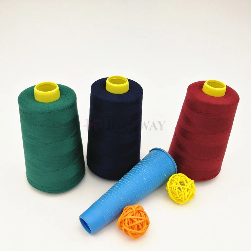 Spun Polyester Core Spun Yarn/Poly Sewing Thread مع صناعة جيدة