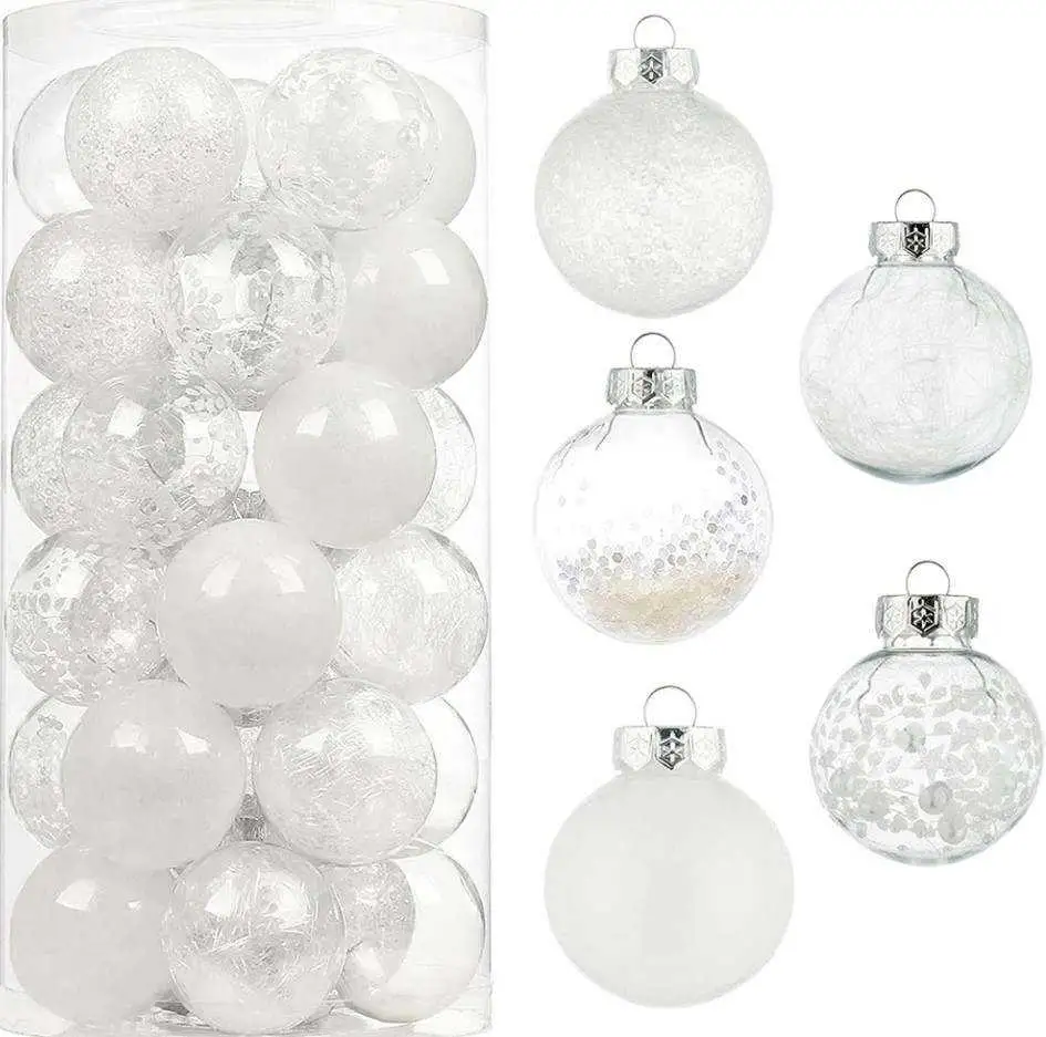 Christmas Balls Stock Party Home Christmas Decoration Artificial 6cm Pet Christmas Balls