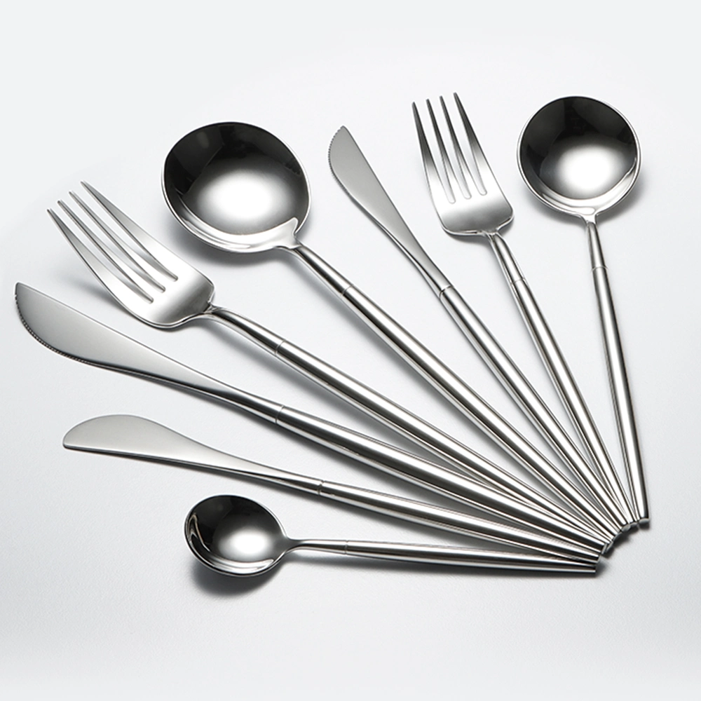 Royal Shiny 18/10 Stainless Steel Tableware Forks Spoons Knives Stainless Steel Cutlery Set