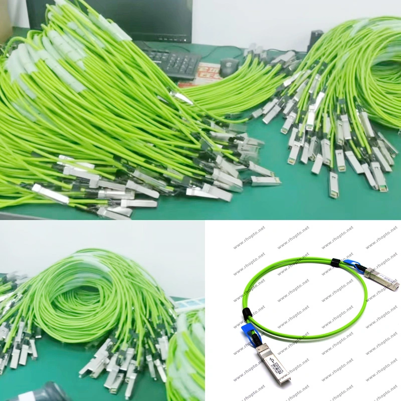 25g SFP28 Green Dac Direct Cable Passive Copper Cable Dac 25g Cable Module Compatible Mellanox 1m