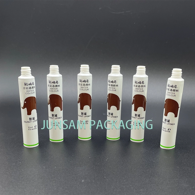 Long Nozzle Laminated Tube Packaging with Screw White PP Cap