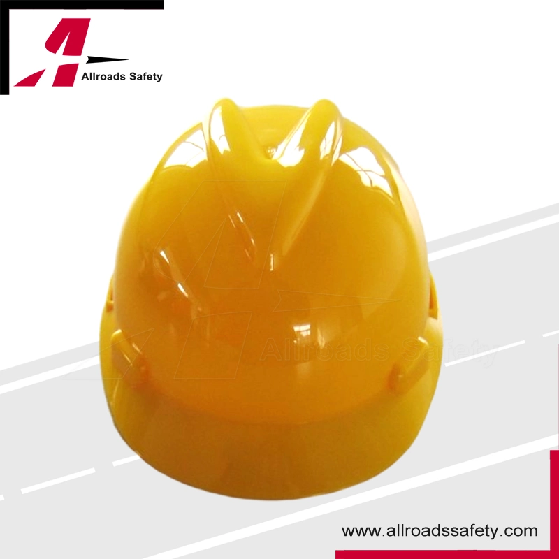 HDPE Buckle Plastic Lining Labor Protection Hard Hats Construction Site Safety Helmet