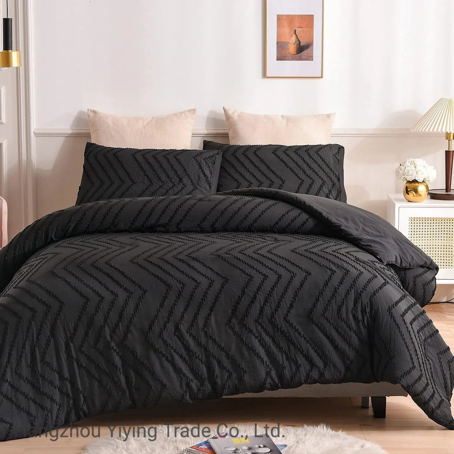 Soft Microfiber Comforter Set Washed Microfiber Comforter Cover Set