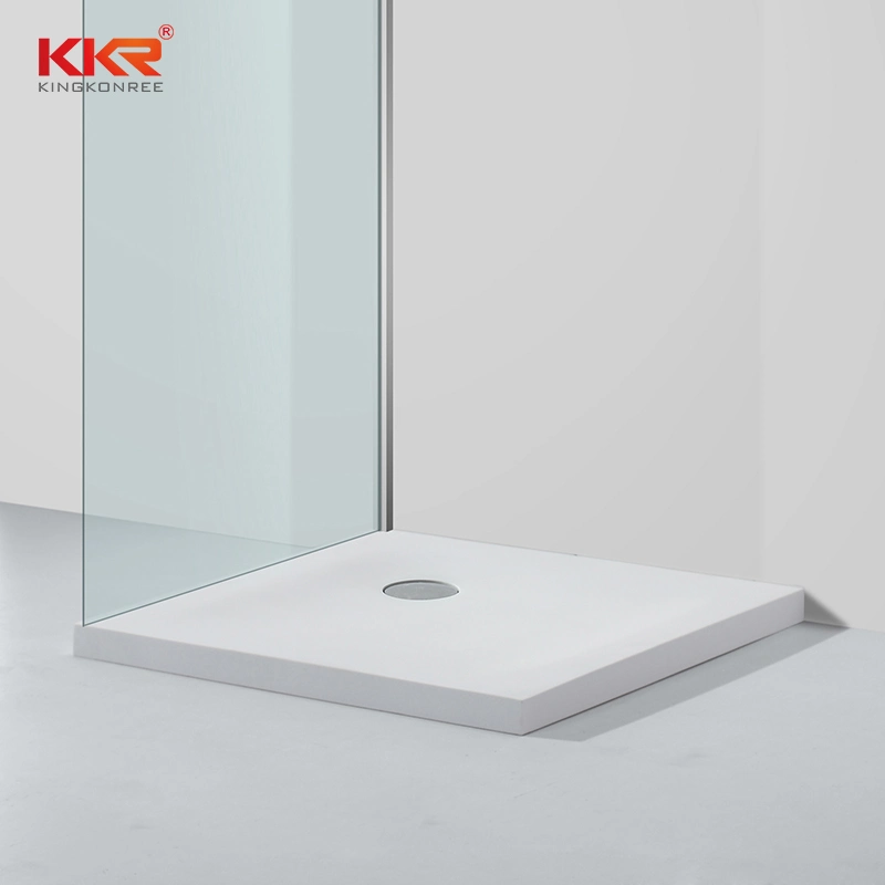 2021 New Bathroom Square Artificial Stone Shower Tray