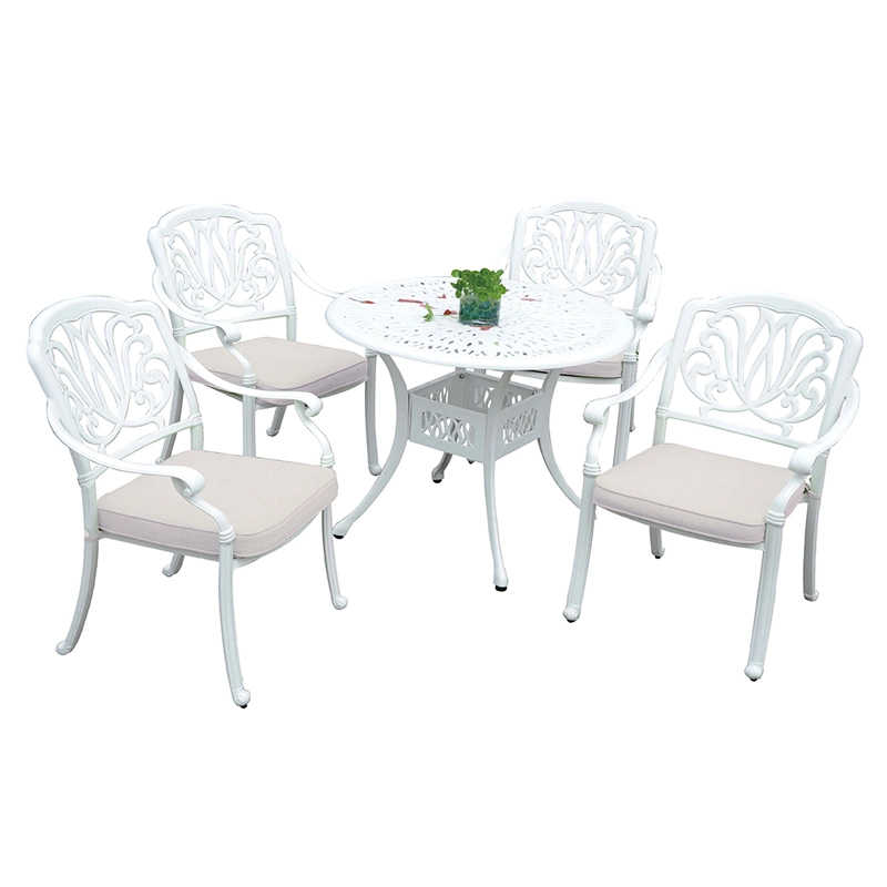 Cast Aluminum Patio Furniture Outdoor Garden Furniture Elizabeth 4 Seater Dining Set