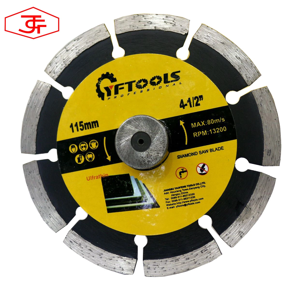 115mm Cold-Pressed Segment Diamond Circular Saw Blade for Block