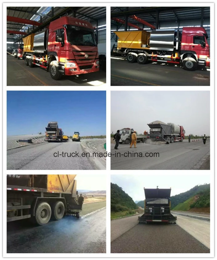 HOWO Light Intelligent Asphalt Distributor Truck Spraying Nozzlestank 4000liters 5000liters Insulated Spray Bitumen 4-6 Meters