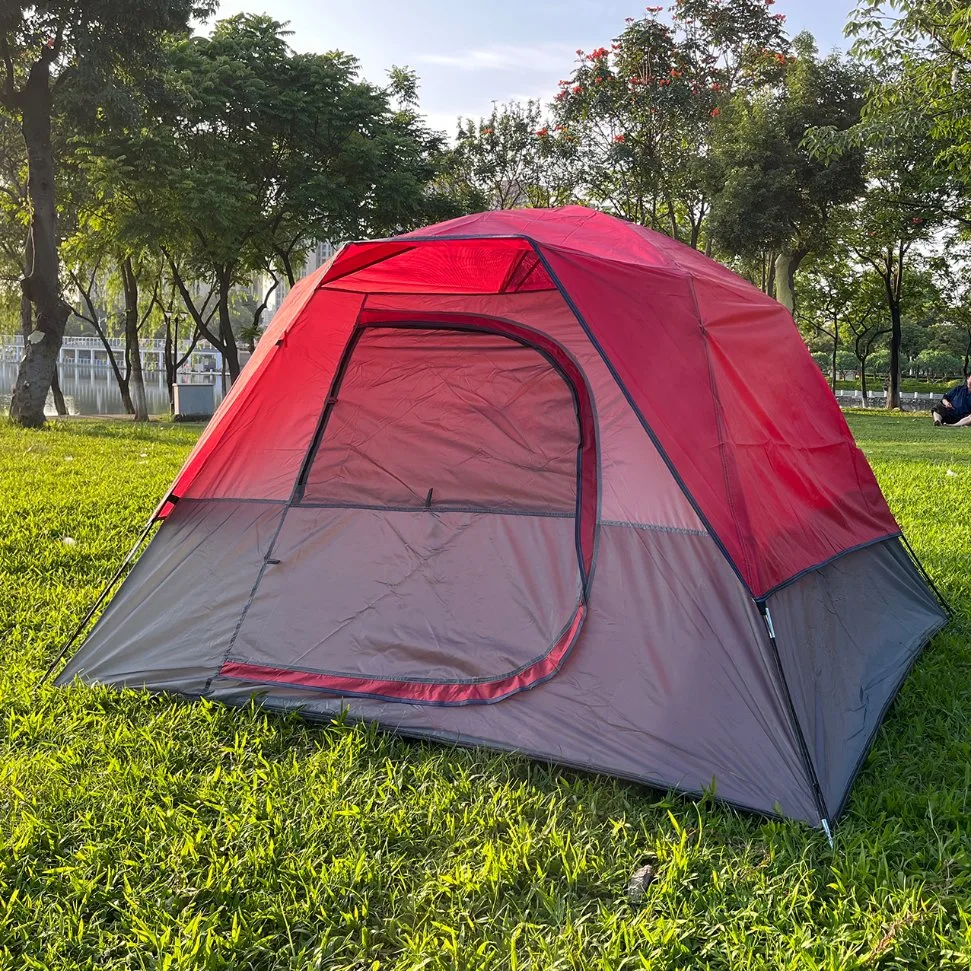 2/4/6 Person Camping Tent, Waterproof Windproof Family Tent with Mesh Windows, Easy Set up for Hiking and Outdoor for All Seasons