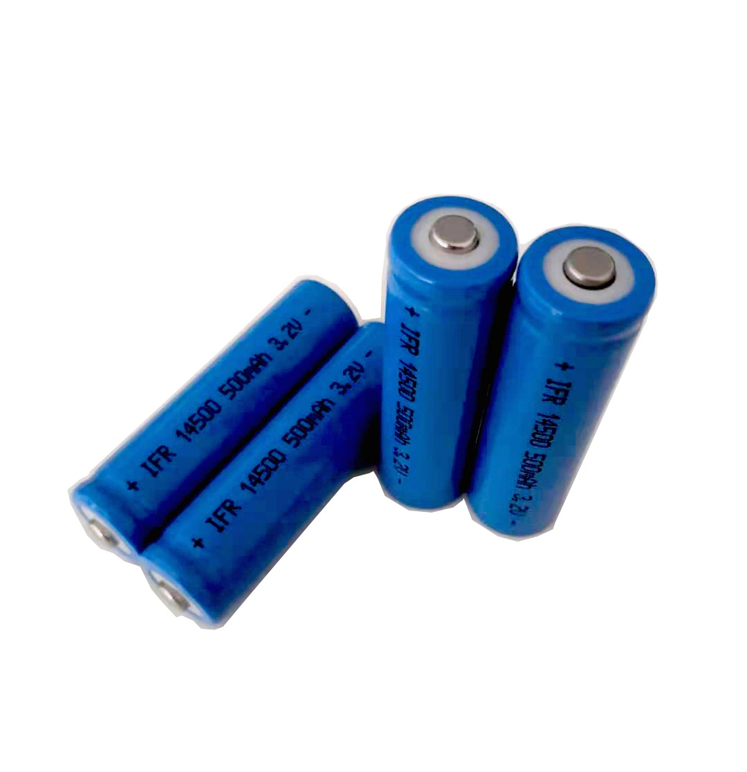 Pile lithium-ion 3,2 V 500 mAh de taille AA pour torche, appareil photo, utilisation quotidienne