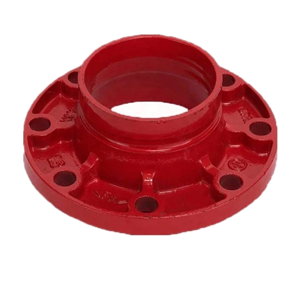 Fire Fighting Piping Ductile Iron Grooved Pipe Fitting Split Flange