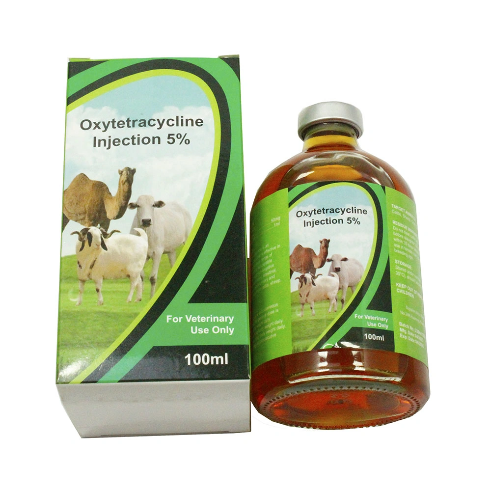 5% 100ml/Bottle Oxytetracycline Injection with GMP