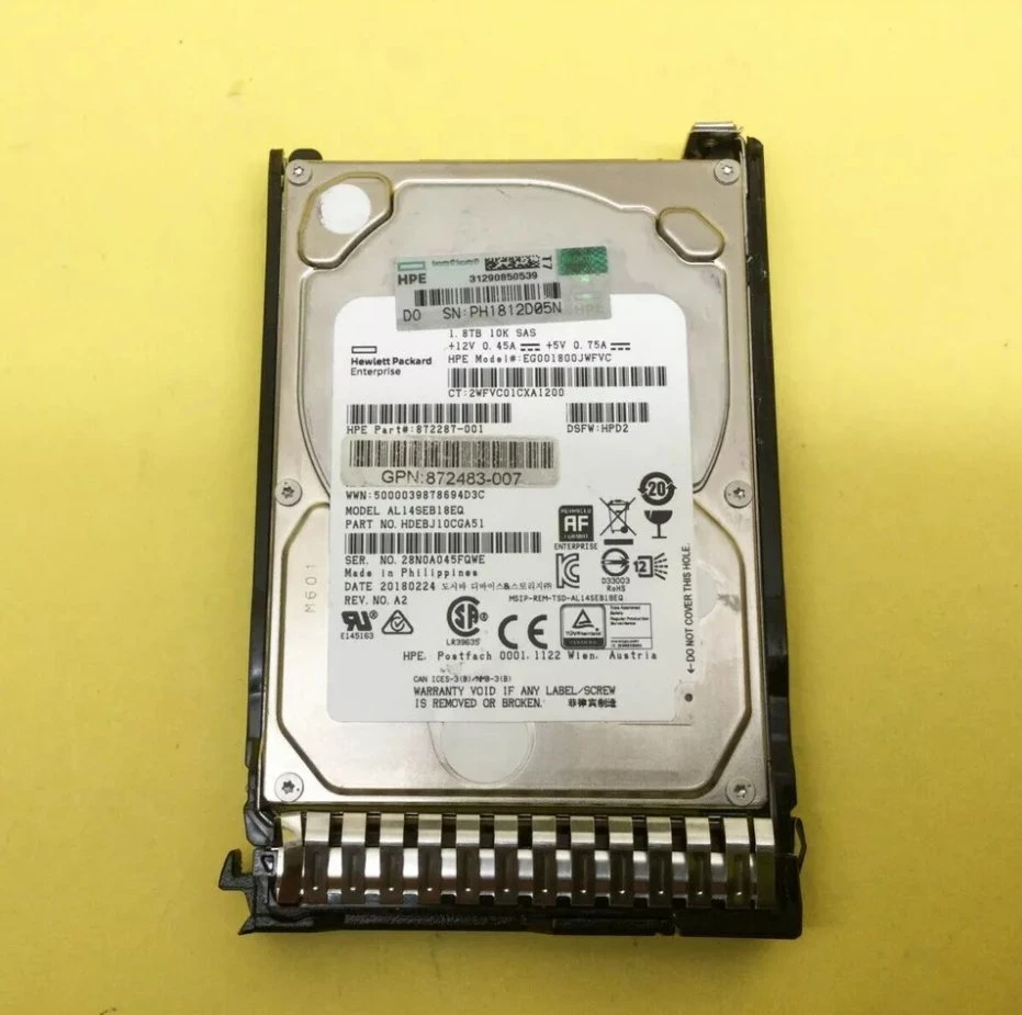 Server HDD Hpe 791034-B21 791055-0011.8tb HDD Sas 2.5 Inch 10K Hard Disk Drive