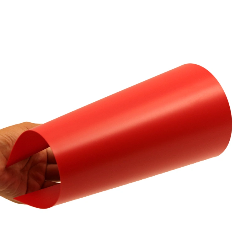 0.25mm Rigid Solid Red Color Plastic Pet Sheet