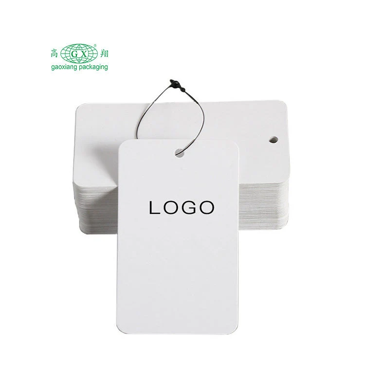 Custom Garment Accessories Apparel Label Hang Tags Matte Emboss Hang Tag