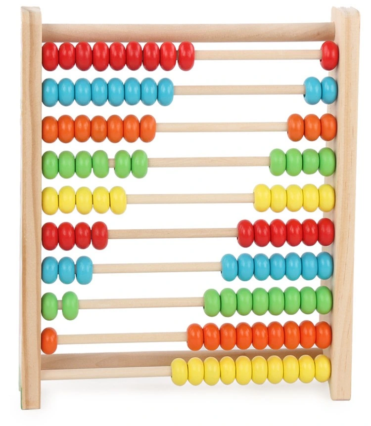 Colorida Kidsarithmetic Abacus Cálculo juguete de madera