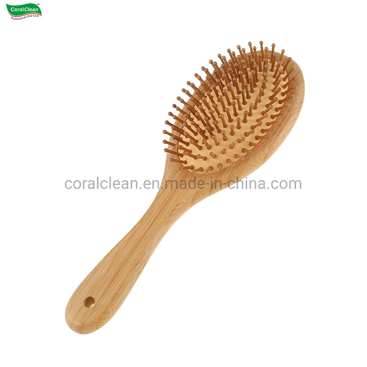 Almofada de ar de bambu Pente Pente de cabelo de alta qualidade o couro cabeludo pentes para cuidados com o Cabelo Travel Home