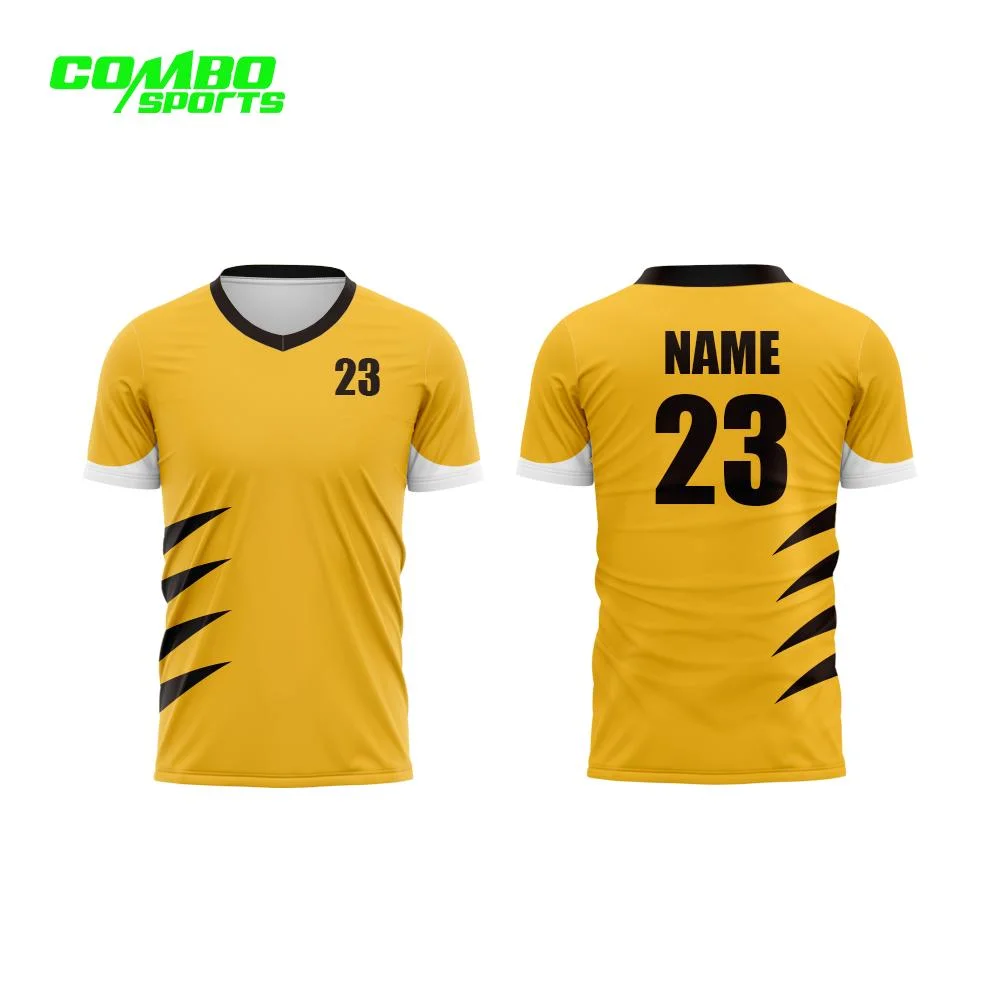 Uniforme de football personnalisés SUBLIMATION Maillot de soccer maillot de football de tissu recyclé