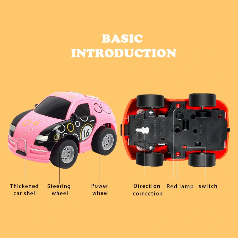 Mini Cartoon Control remoto coche Toys Toys Aute Cars RC Coche para niños coche para niños niñas Regalos para niños Cumpleaños