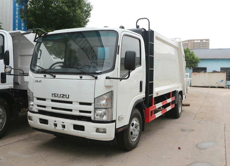 Japanese Brand 8m3 Garbage Truck Rear Loading Disposal Refuse Waste Compactor Truck