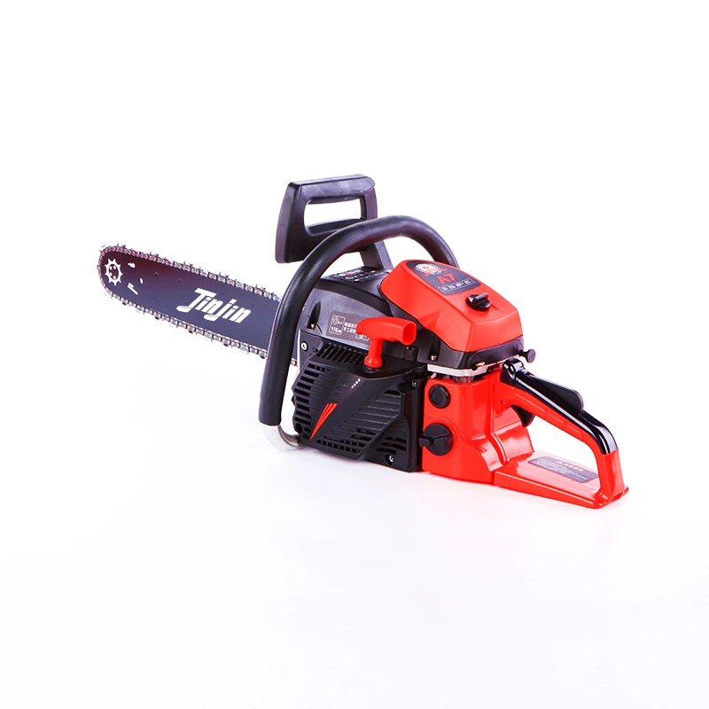 OEM China Factory Manufacturer Professional Making Gasoline Petrol Chainsaw Wood Cutting Cordless Chainsaw Garden Tool Chain Saw Large Displacement 58cc Price