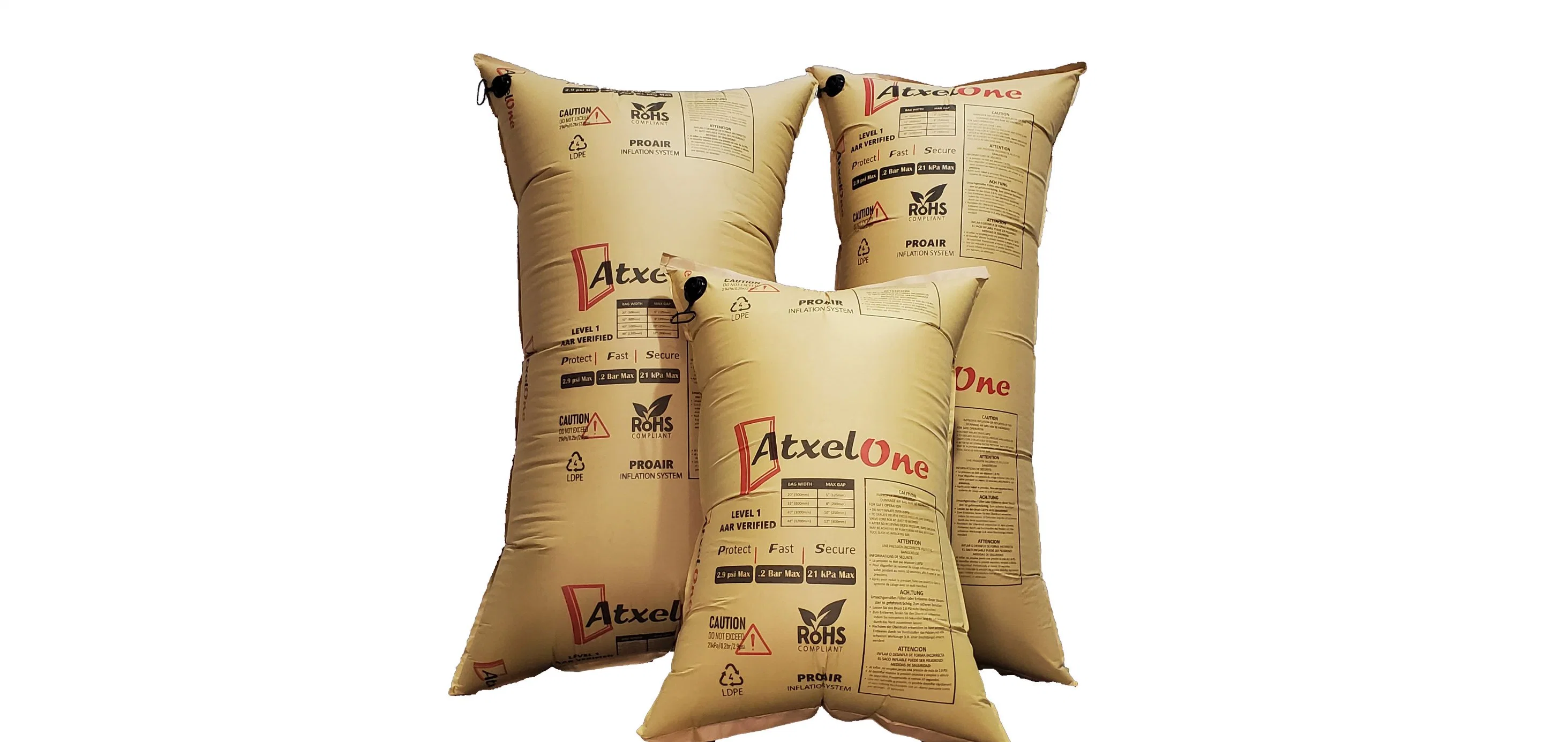 100*180cm Atxel One SGS Approved PP Woven Air Dunnage Bags