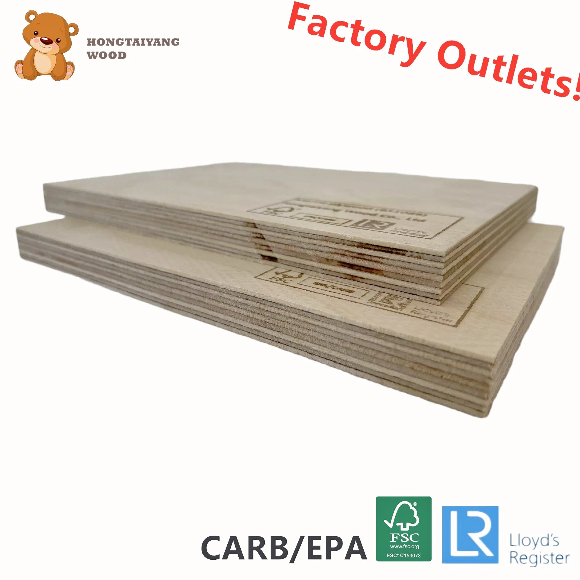 11 Ply 18mm Laminated Marine Plywood/Timber for Concrete Formwork