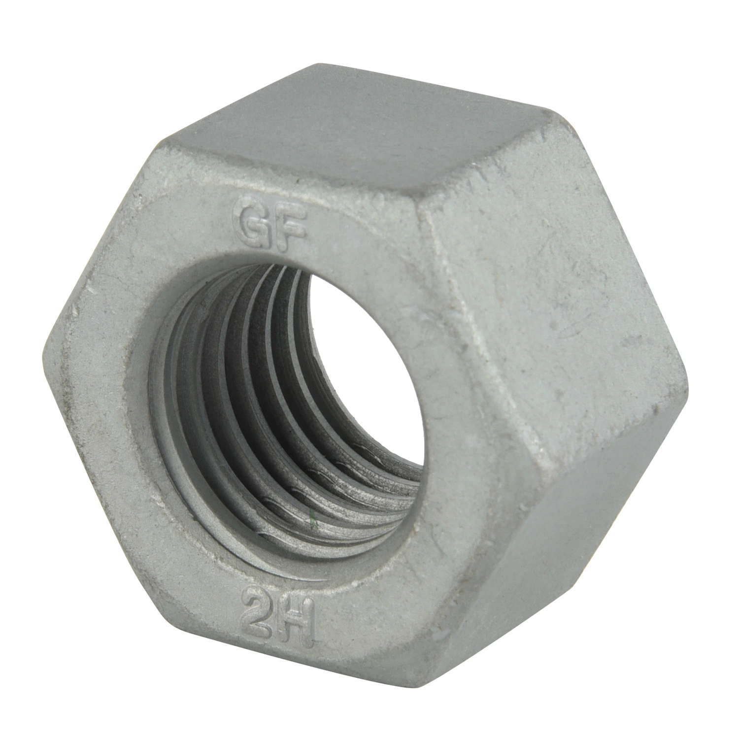 Heavy Hex Nuts HDG Gr. Dh ASTM a-563 Per ASTM a-153tapped. 031 Oversized (HHO-610)