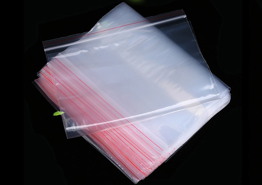 Emballage plastique blanc transparent à fermeture éclair emballage au détail sac en polyéthylène, sac à fermeture à glissière Ziplock avec trou de suspension