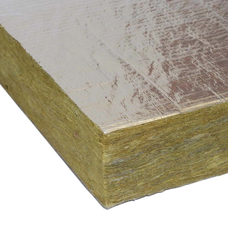 Rock Mineral Wool Felt with Aluminium Foil Fireproof Insulation Board