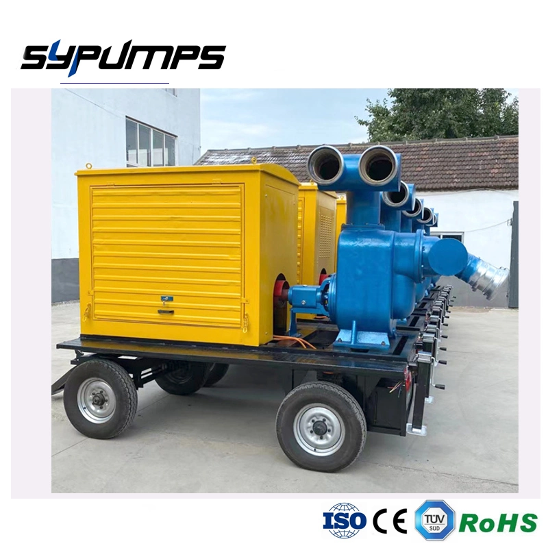 Trailer Type Diesel Pump Truck Flood Prevention Diesel Water Pump Unit