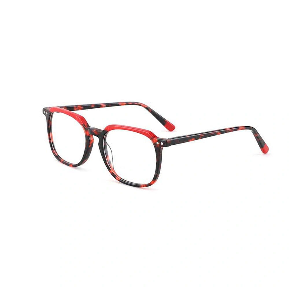 Gd New Arrive Colorful Lamination Acetate Eyeglasses Frames Transparent with Clear Lenses Eyewear