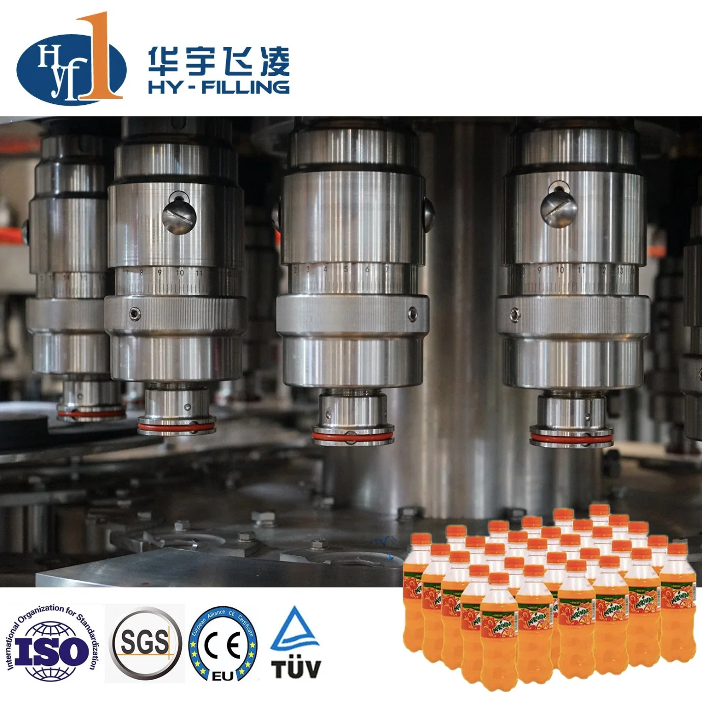 6000bph Pet Plastic Bottle 3 in 1 Rinsing Filling Capping Machine for Carbonated Soft Drink CSD Liquid Production Line