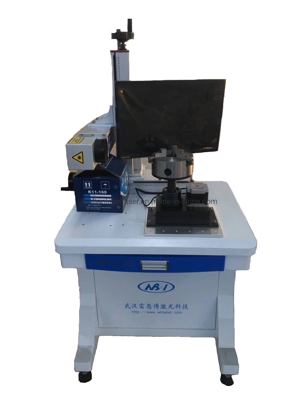 Fiber Laser Marking Machine for Nameplates/Pegion Bird Leg Ring/Gold/IC/Plastic Button/Animal Ear Tag