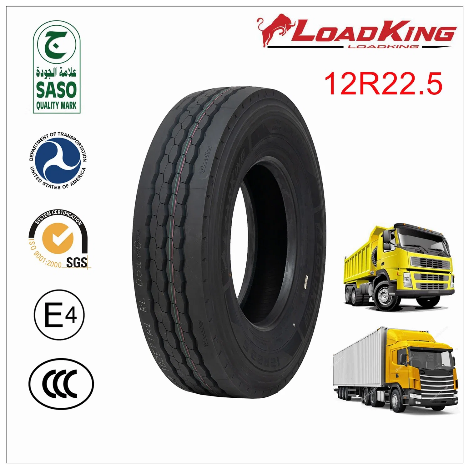 Loadking Brand 12r22.5 Wholesale/Supplier Radial Truck Tyres