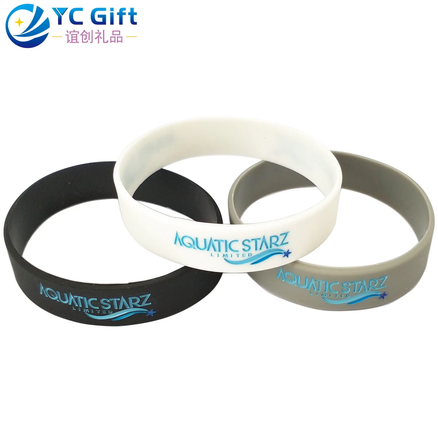 China Wholesale/Supplier Custom Eco-Friendly Fashion Art Crafts Sport Souvenir Silicone Wristband Company Activity Promotional Gift Bracelets with Free Design (WB01)