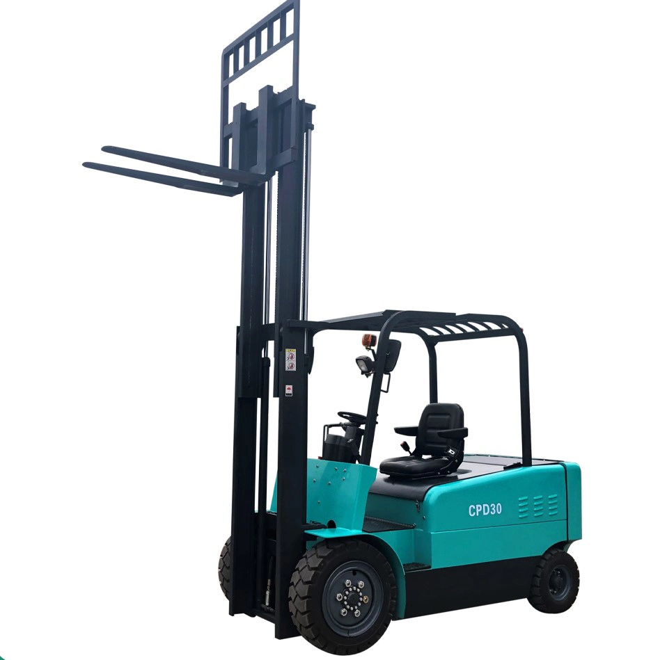 3.0t Used Charger Forklift Small Flatbed Mini Reach Electric Forklift for Sale 3ton