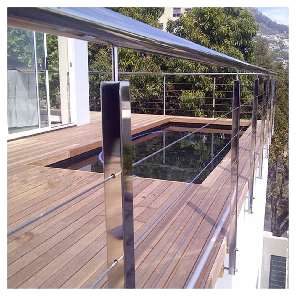 Câble en acier inoxydable à bas prix sur le fil balustrade extérieure