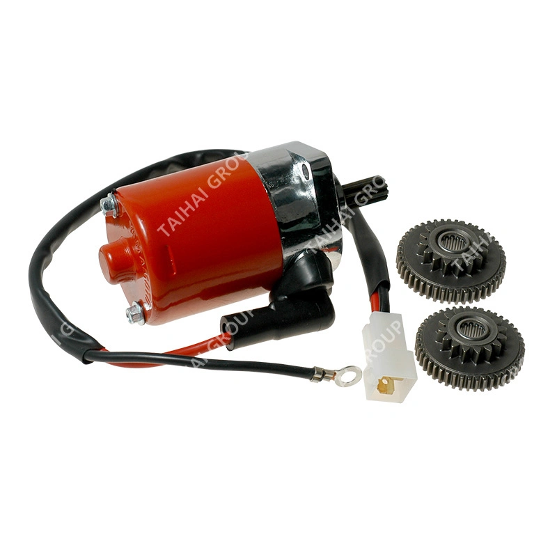 Yamamoto Motorcycle Accessories High Quality Motorcycle Engine Red Starter Motor with Gear for YAMAHA 100 (K120) Sport